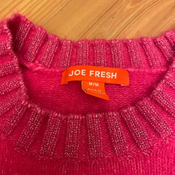 Joe fresh pink sweater size medium - Picture 2 of 4